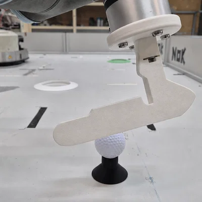 Flange Gắn Gậy Gạt Bóng (Putter) Cho Robot UR3 (Bản Remix Robogolf)