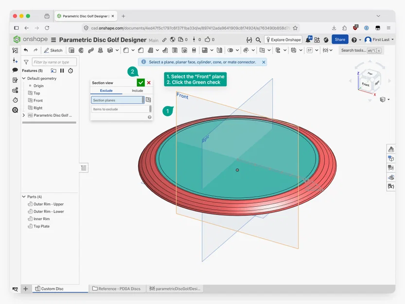 Thiết kế Đĩa Disc Golf Tham Số (Parametric Disc Golf Disc Designer) - Image 10