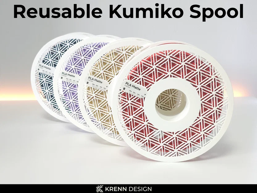 Cuộn nhựa in 3D tái sử dụng họa tiết Kumiko - Image 1