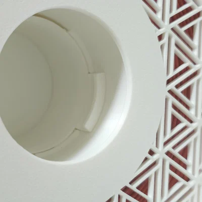 Cuộn nhựa in 3D tái sử dụng họa tiết Kumiko