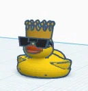 Mô hình chú vịt đội vương miện Kingduck in 3D trang trí bàn làm việc - Image 1