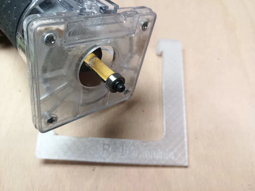 Khuôn mẫu phay bo góc 10mm cho máy soi gỗ (Router Template) - Image 1