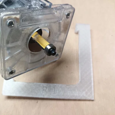 Khuôn mẫu phay bo góc 10mm cho máy soi gỗ (Router Template)