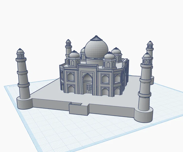 Taj Mahal — Phiên bản tối giản (In ấn và cầm nắm dễ dàng hơn) - Image 1