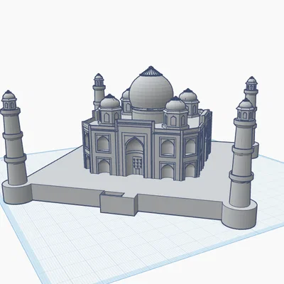 Taj Mahal — Phiên bản tối giản (In ấn và cầm nắm dễ dàng hơn)