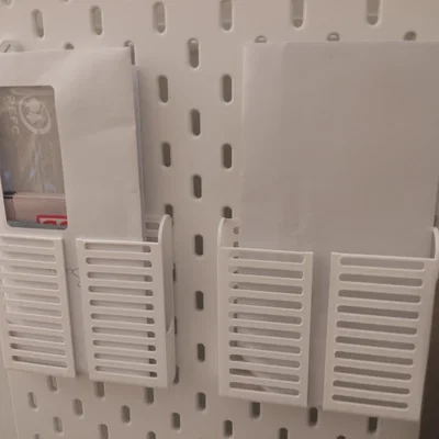 Khay đựng thư treo bảng IKEA SKADIS gọn gàng, in 3D không cần support