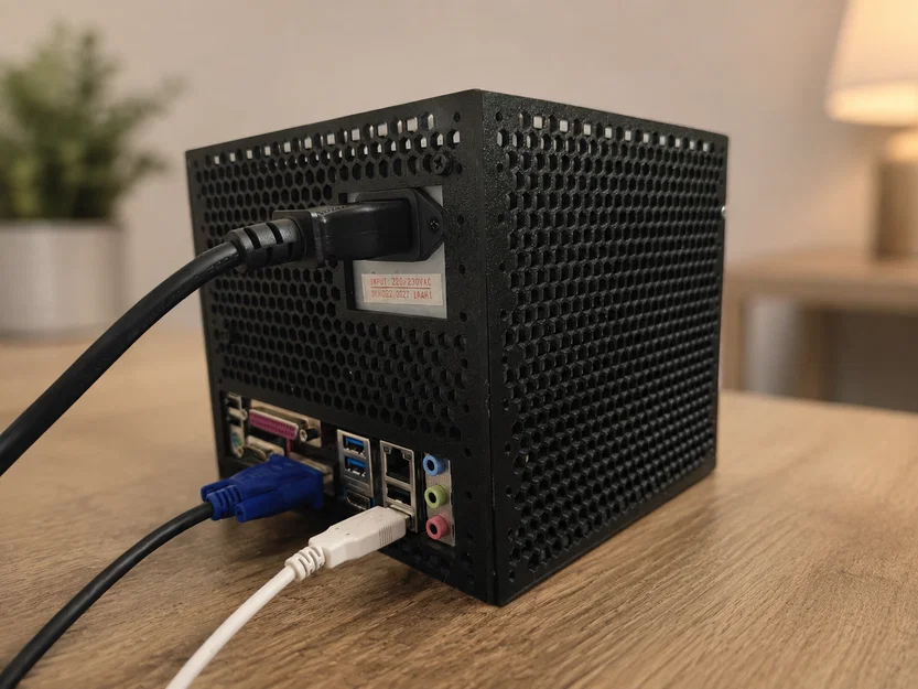 Case mini PC dạng tổ ong OpenSCAD tùy biến hoàn toàn - Image 2