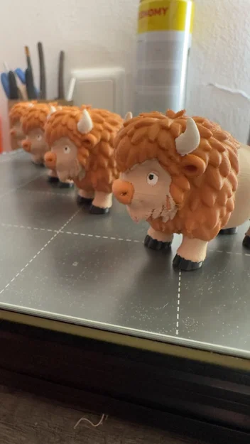 Mô hình chú bò Bison dễ thương in 3D (Cute Bison Figure - MMU3) - Image 1