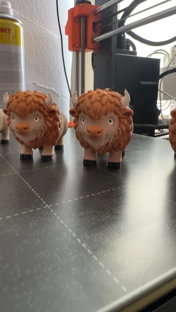 Mô hình chú bò Bison dễ thương in 3D (Cute Bison Figure - MMU3) - Image 2