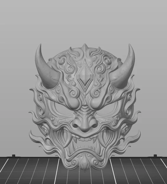 Mặt nạ Oni nguyên tố Gió Nhật Bản - OniKaze - Image 3