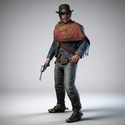 Mô hình 3D Javier Esquella từ Red Dead Redemption 2