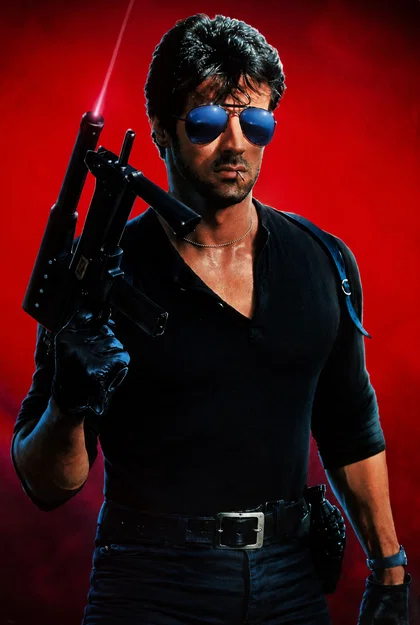 Mô hình 3D nhân vật Stallone huyền thoại trong phim Cobra - Image 1