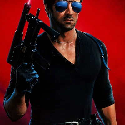 Mô hình 3D nhân vật Stallone huyền thoại trong phim Cobra