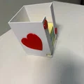 Khay Đựng Giấy Ghi Chú (Sticky Note Holder) Hình Trái Tim - Thumbnail 2