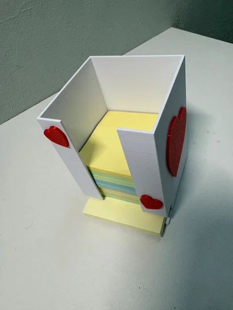 Khay Đựng Giấy Ghi Chú (Sticky Note Holder) Hình Trái Tim - Image 3