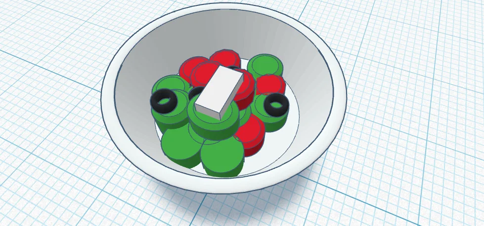 Charm gắn giày clog hình salad Hy Lạp độc đáo in 3D - Image 1
