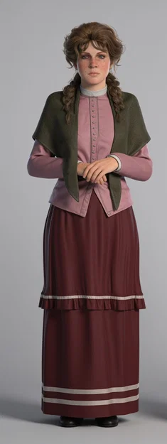Mô hình 3D Mary-Beth Gaskill - Red Dead Redemption 2 (Tỉ lệ 1:24) - Image 1
