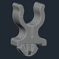 Kẹp giữ thanh chống nắp capo Fiat 500 (Mopar 68073578AA) - File in 3D - Thumbnail 3