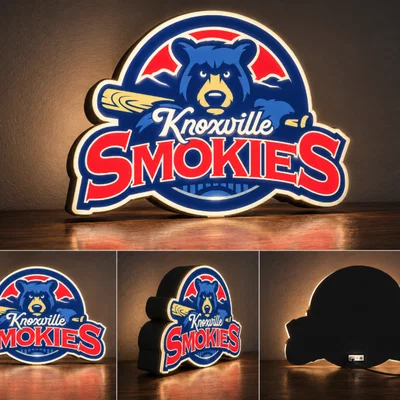 Đèn LED Light Box Knoxville Smokies | File STL in 3D đa màu sắc