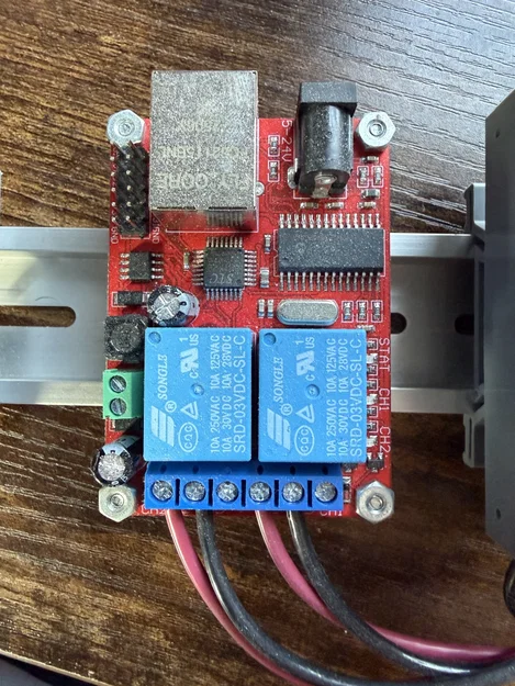 Ngàm gắn Rơ-le SR201 lên thanh DIN Rail cho tủ điện - Image 1