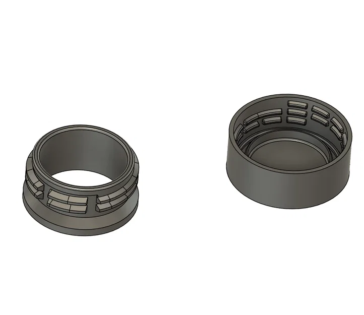 Bộ file thiết kế 3D nắp và cổ chai nước ngọt tiêu chuẩn - Image 1