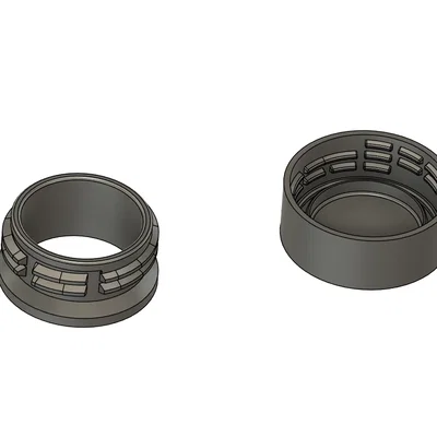 Bộ file thiết kế 3D nắp và cổ chai nước ngọt tiêu chuẩn