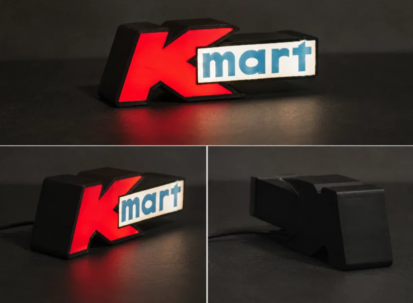 Hộp Đèn LED Kmart | File STL In 3D Nhiều Màu - Image 1