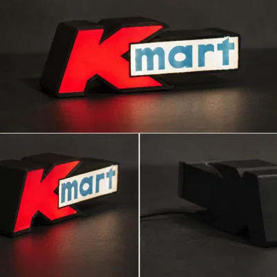 Hộp Đèn LED Kmart | File STL In 3D Nhiều Màu