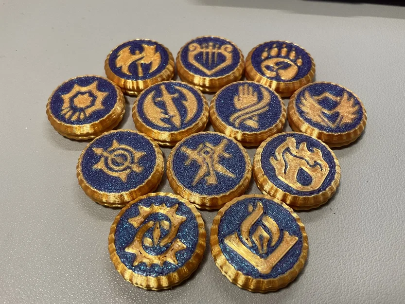 Bộ đồng xu đại diện lớp nhân vật D&D (Class Coins) kèm hộp đựng - Image 1