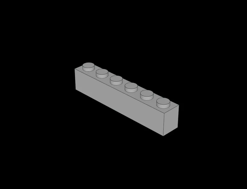 Mẫu Gạch Lắp Ráp Tương Thích LEGO 1x6 - File In 3D Chất Lượng - Image 1