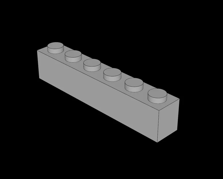 Mô hình gạch lắp ráp tương thích LEGO 1x6 chất lượng cao - Image 1