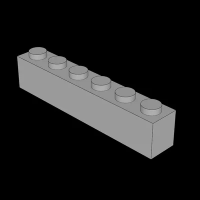 Mô hình gạch lắp ráp tương thích LEGO 1x6 chất lượng cao