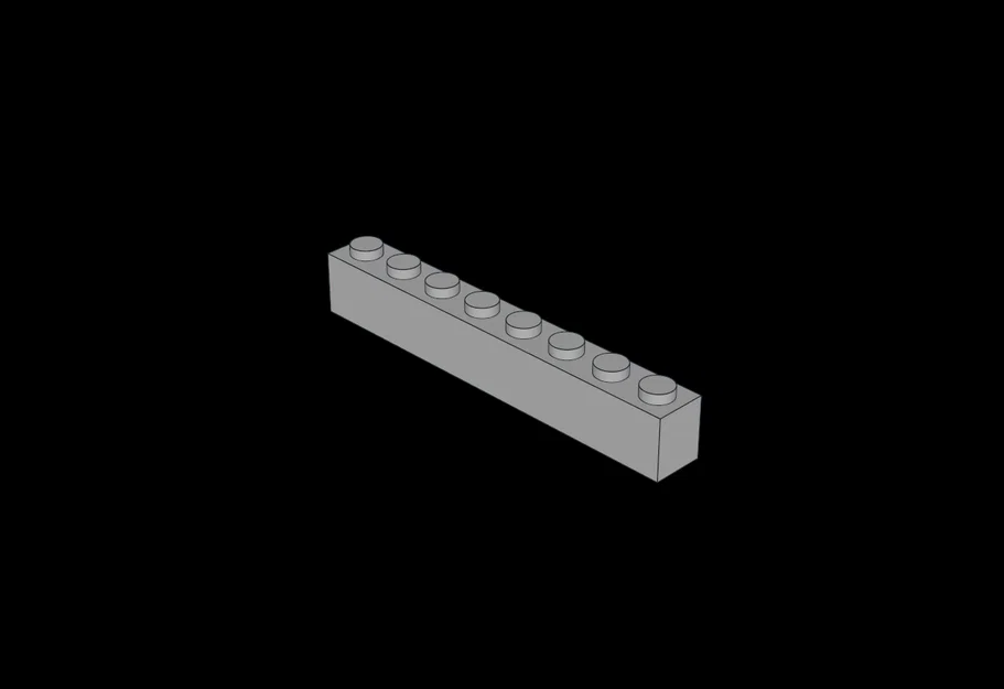 Mô hình gạch lắp ghép 1x8 tương thích Lego - Tự in 3D giá rẻ - Image 1