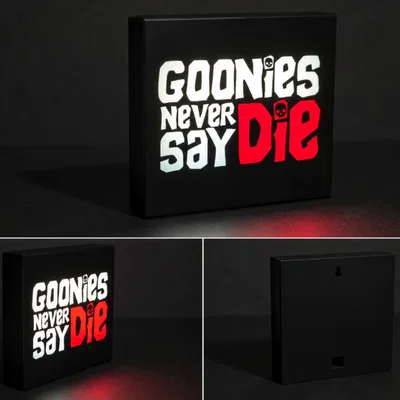 Hộp Đèn LED The Goonies - Goonies Never Die | File STL In 3D Đa Màu