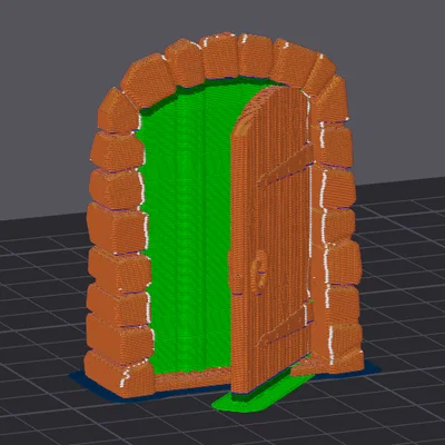 Cửa Hầm Ngục D&D (Dạng in liền khối - Print-in-Place)