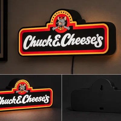 Hộp Đèn LED Chucky Cheese | File STL In 3D Đa Màu Sắc