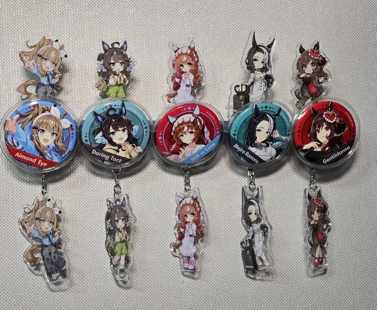 Giá treo tường Otaku Goods: Trưng bày Standee Acrylic và Móc khóa - Image 4
