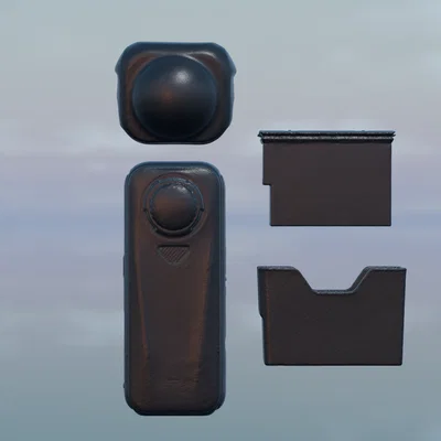 Bản quét 3D của INSTA 360 X4 Air và phụ kiện