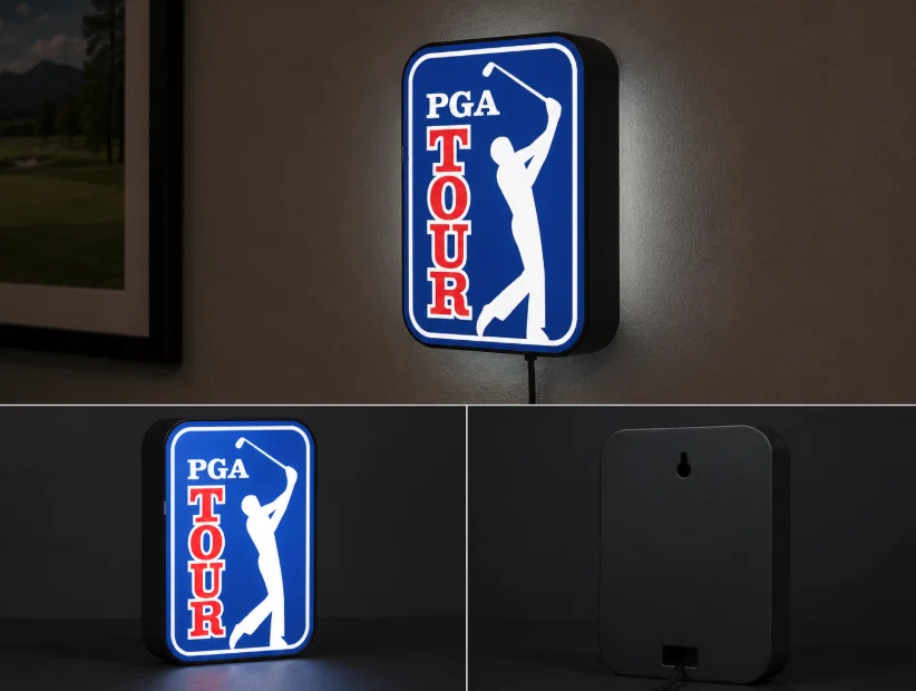 Hộp Đèn LED PGA Golf | File STL In 3D Đa Màu - Image 1