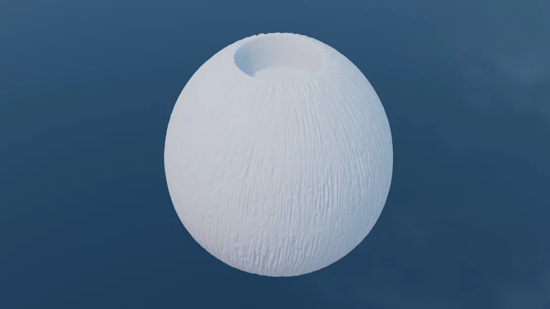 Mô hình 3D scan kệ đựng nến (dáng tròn, bề mặt có vân) - Image 1