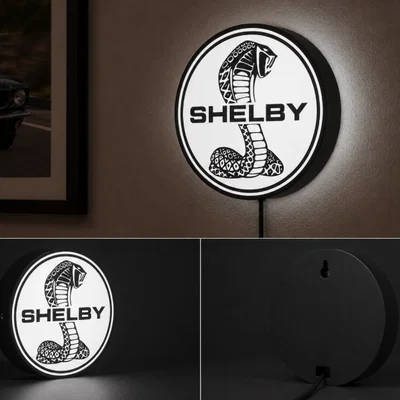 Hộp Đèn LED Shelby Cobra Mustang Ford | File STL In 3D Nhiều Màu