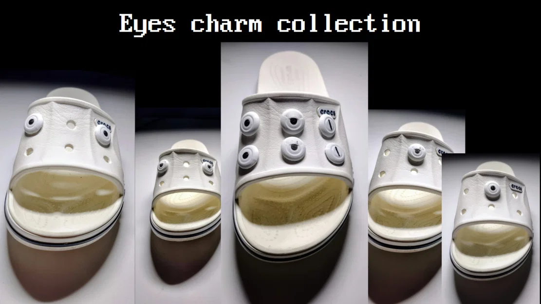 Bộ sưu tập charm mắt gắn dép Clog - Image 1