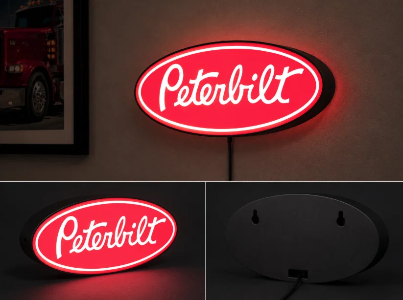 Hộp Đèn LED Peterbilt Truck | File STL In 3D Nhiều Màu Cho Xe Tải Mack - Image 1