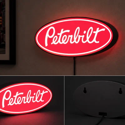 Hộp Đèn LED Peterbilt Truck | File STL In 3D Nhiều Màu Cho Xe Tải Mack