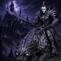 Vhorlath Realms – Dark Elf – Kỵ Sĩ Báo Đêm (Mô hình 3D Dark Fantasy STL) - Thumbnail 4
