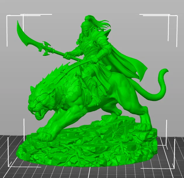 Vhorlath Realms – Dark Elf – Kỵ Sĩ Báo Đêm (Mô hình 3D Dark Fantasy STL) - Image 5