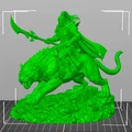 Vhorlath Realms – Dark Elf – Kỵ Sĩ Báo Đêm (Mô hình 3D Dark Fantasy STL) - Thumbnail 5