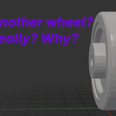 Bánh xe vali thay thế — 49 mm (kèm file nguồn FreeCAD)