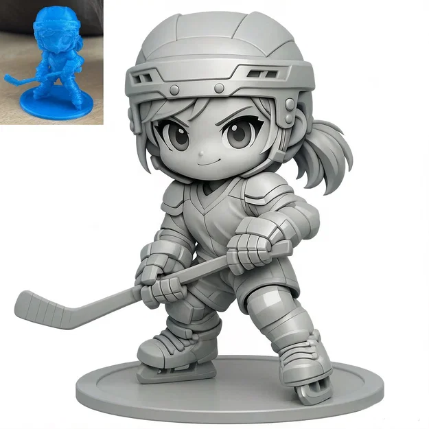 Mô hình Chibi Cầu thủ Khúc côn cầu số 2 - Image 1