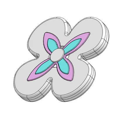 Fidget Spinner hình trâm cài áo March 7th (Honkai Star Rail)